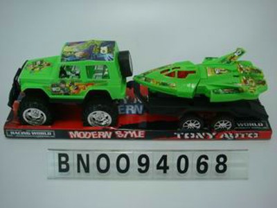 FRITION CAR W/PULLING PLANE,