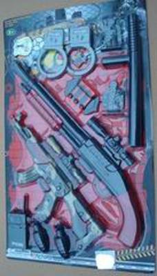 POLICE PLAY SET.W/B,