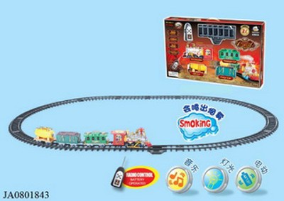 R/C TRAIN W/FLASH LIGHT AND SMOKING AND MUSIC,