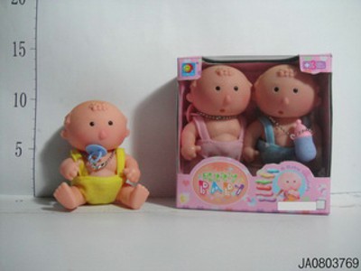 DOLL W/SOUND ,NIPPLE/BOTTLES AND CHAIN,