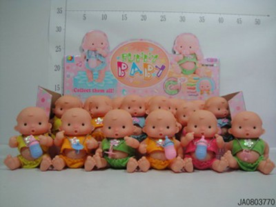 DOLL W/SOUND ,NIPPLE/BOTTLES AND CHAIN,