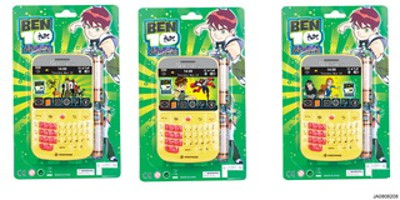 BEN 10 MOBILE PHONE W/MUSIC AND BATTERY,