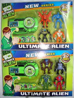BEN10 MAN SET W/WATCH AND PINGPONG GUN
,