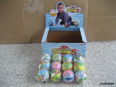 PU BALL W/FINGER ROPE,
