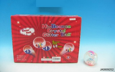 6.5CM JUMP BALL W/FLASH LIGHT (12PCS),