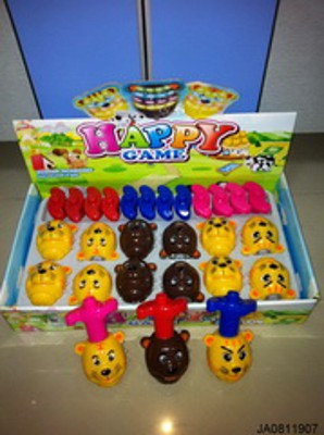 TOP W/MUSIC，SHOOT GAME（12PCS),