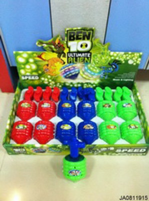 TOP W/FLASH LIGHT,MUSIC（12PCS),