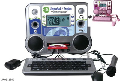 160 FUNCTIONS LEARNING MACHINE(ENGLISH AND SPANISH) W/MICROPHONE MP3 CD,