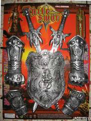 SWORD+ SHIELD+ 2 WRISTBAND+ 2 ARMGUARD,