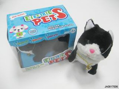 WALKING B/O CAT HEAD AND TAIL CAN MOVING
 W/LIGHT,SOUND,
