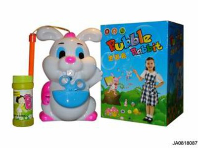 BUBBLE RABBIT W/LIGHT,MUSIC,