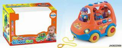 B/O CARTOON CAR W/LIGHT,SOUND,MUSIC,