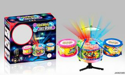 JAZZ DRUM W/FLASH LIGHT AND MUSIC,
