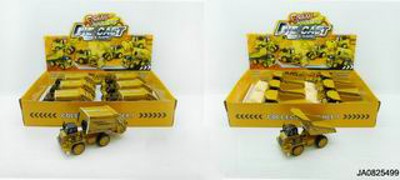 PULL BACK METAL TRUCK W/IC AND LIGHT 6PCS,