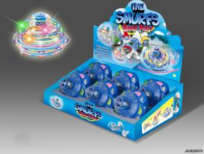 TOP W/MUSIC AND FLASH LIGHT 6PCS,