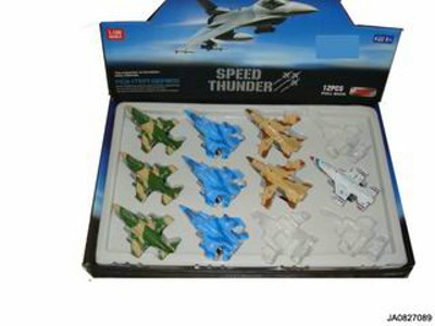 METAL FIGHTER PLANE 12PCS,