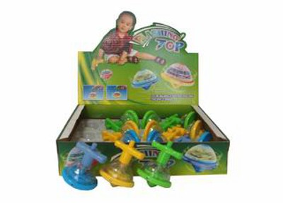 WIND UP FLASHING TOP(12PCS),