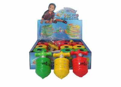 WIND UP FLASHING TOP (6PCS),
