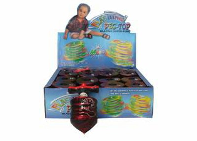 WIND UP FLASHING TOP （12PCS),
