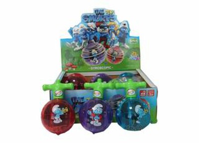 WIND UP FLASHING TOP （6PCS),