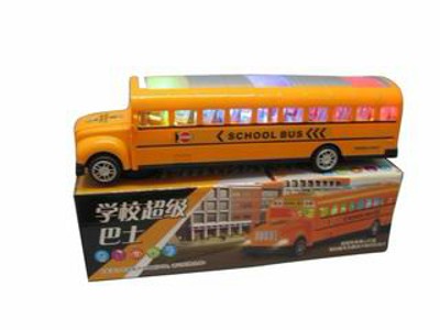 B/O SCHOOL BUS W/LIGHT MUSIC,