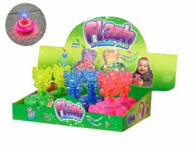 TOP W/MUSIC AND FLASH LIGHT 6PCS,