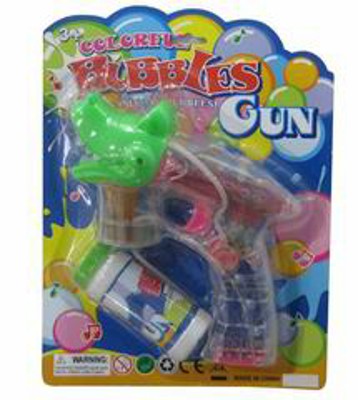 BUBBLE GUN W/LIGHT MUSIC,