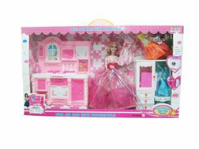 KITCHEN PLAY SET W/MUSIC,LIGHT,