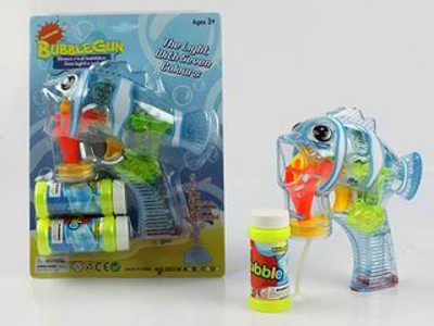 B/O BUBBLE GUN W/LIGHT MUSIC,
