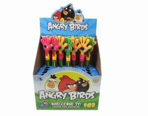 ANGRY BIRDS 7 COLOUR PALM BUBBLE 36PCS,