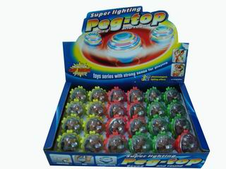 PEG-TOP WITH LIGHT，MUSIC（24PCS),