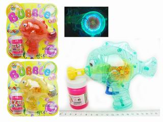 BUBBLE GUN W/LIGHT,