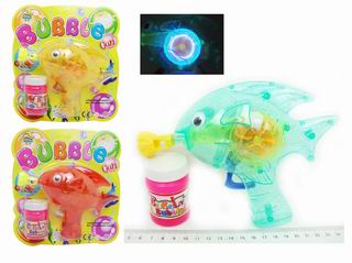 BUBBLE GUN W/LIGHT,
