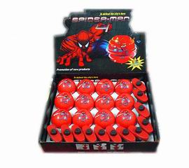WIND UP SUPER MAN TOP W/LIGHT&MUSIC 12PCS,