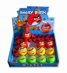 WIND UP ANGRY BIRDS TOP W/LIGHT&MUSIC 12PCS,