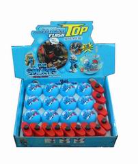 WIND UP THE SMURFS TOP W/LIGHT&MUSIC 12PCS,