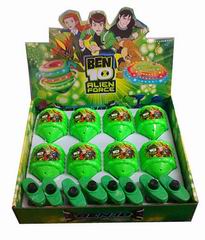 WIND UP BEN10 TOP W/LIGHT&MUSIC 8PCS,