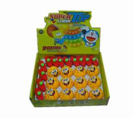 WIND UP SPONGEBOB TOP W/LIGHT&MUSIC 12PCS,