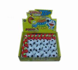 FOOTBALL WIND UP TOP W/LIGHT&MUSIC 12PCS,