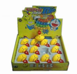 PULLING SPONGEBOB TOP W/LIGHT&MUSIC 12PCS,
