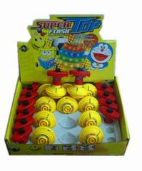 WIND UP SPONGEBOB TOP W/LIGHT&MUSIC 12PCS,