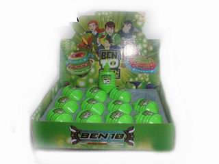 BEN10 PULLING TOP W/LIGHT&MUSIC 12PCS,