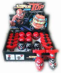 SUPER MAN TOP W/LIGHT&MUSIC 12PCS,