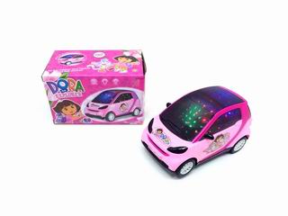 DORA ELECTRONIC CAR W/3D LIGHT & MUSIC,