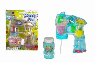 BUBBLE GUN W/LIGHT AND MUSIC,