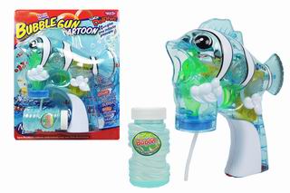 BUBBLE GUN W/MUSIC & LIGHT,