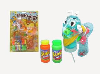 BUBBLE GUN W/LIGHT AND MUSIC,
