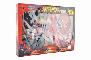 BATMAN AND SPIDERMAN MASK W/GLOVE,