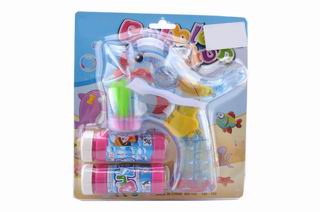 WATER GUN W/MUSIC & LIGHT & 2PCS BUBBLE WATER,