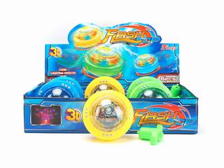 TOP W/MUSIC & FLASH LIGHT 6PCS,